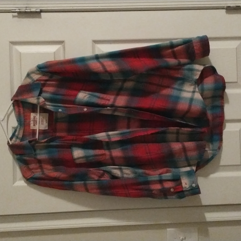 Mossimo Boyfriend Flannel Shirt Size LG